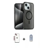MARSİLYAN™- iPhone 14 Kılıf Nova Asil Prime - Siyah Joko Magic 5D Cam + Shine Kamera Lens - KI