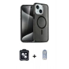MARSİLYAN™- iPhone 14 Kılıf Nova Asil Prime - Siyah Joko Magic 5D Cam + PVD Metal Kamera Lens - SH