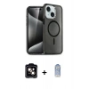 MARSİLYAN™- iPhone 14 Kılıf Nova Asil Prime - Siyah Joko Magic 5D Cam + PVD Metal Kamera Lens - TU