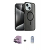MARSİLYAN™- iPhone 14 Kılıf Nova Asil Prime - Siyah Joko Magic 5D Cam + Raze Metal Kamera Lens - MR