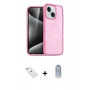 MARSİLYAN™- iPhone 14 Kılıf Nova Asil Prime - Siyah Joko Magic 5D Cam + Sierra Blue Diamond Kamera Lens