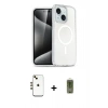 MARSİLYAN™- iPhone 14 Kılıf Nova Asil Prime - Siyah Joko Magic 5D Hayalet Cam + Shine Kamera Lens - GD