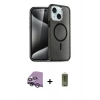 MARSİLYAN™- iPhone 14 Kılıf Nova Asil Prime - Siyah Joko Magic 5D Hayalet Cam + Raze Metal Kamera Lens - GS