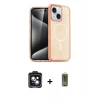 MARSİLYAN™- iPhone 14 Kılıf Nova Asil Prime - Siyah Joko Magic 5D Hayalet Cam + PVD Metal Kamera Lens - SH