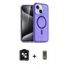 MARSİLYAN™- iPhone 14 Kılıf Nova Asil Prime - Siyah Joko Magic 5D Hayalet Cam + PVD Metal Kamera Lens - TU