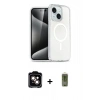 MARSİLYAN™- iPhone 14 Kılıf Nova Asil Prime - Siyah Joko Magic 5D Hayalet Cam + PVD Metal Kamera Lens - TU
