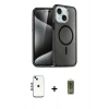 MARSİLYAN™- iPhone 14 Kılıf Nova Asil Prime - Siyah Joko Magic 5D Hayalet Cam + Shine Kamera Lens - MI
