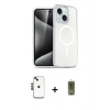 MARSİLYAN™- iPhone 14 Kılıf Nova Asil Prime - Siyah Joko Magic 5D Hayalet Cam + Shine Kamera Lens - SH