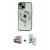 MARSİLYAN™- iPhone 14 Kılıf Nova Işık Özel Seri - Şeffaf Royal Nano Ekran Koruyucu + Raze Metal Kamera Lens - MR