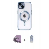 MARSİLYAN™- iPhone 14 Kılıf Nova Işık Özel Seri - Siyah Joko Magic 5D Cam + Raze Metal Kamera Lens - GS