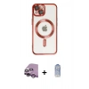 MARSİLYAN™- iPhone 14 Kılıf Nova Işık Özel Seri - Siyah Joko Magic 5D Cam + Raze Metal Kamera Lens - MR