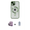 MARSİLYAN™- iPhone 14 Kılıf Nova Işık Özel Seri - Siyah Joko Magic 5D Cam + Raze Metal Kamera Lens - MR