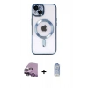 MARSİLYAN™- iPhone 14 Kılıf Nova Işık Özel Seri - Siyah Joko Magic 5D Cam + Raze Metal Kamera Lens - MR