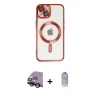 MARSİLYAN™- iPhone 14 Kılıf Nova Işık Özel Seri - Siyah Joko Magic 5D Cam + Raze Metal Kamera Lens - SH