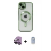 MARSİLYAN™- iPhone 14 Kılıf Nova Işık Özel Seri - Siyah Joko Magic 5D Cam + Raze Metal Kamera Lens - SH