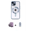 MARSİLYAN™- iPhone 14 Kılıf Nova Işık Özel Seri - Siyah Joko Magic 5D Cam + Raze Metal Kamera Lens - SH