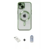 MARSİLYAN™- iPhone 14 Kılıf Nova Işık Özel Seri - Siyah Joko Magic 5D Cam + Diamond Kamera Lens - YL