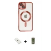 MARSİLYAN™- iPhone 14 Kılıf Nova Işık Özel Seri - Siyah Joko Magic 5D Hayalet Cam + Diamond Kamera Lens - SABE