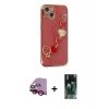 MARSİLYAN™- iPhone 14 Kılıf Nova Işık Prime - Şeffaf 360 Full Body Arka Koruyucu + Raze Metal Kamera Lens - KI