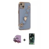 MARSİLYAN™- iPhone 14 Kılıf Nova Işık Prime - Şeffaf 360 Full Body Arka Koruyucu + Raze Metal Kamera Lens - KI