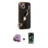 MARSİLYAN™- iPhone 14 Kılıf Nova Işık Prime - Şeffaf 360 Full Body Arka Koruyucu + Raze Metal Kamera Lens - KI