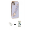 MARSİLYAN™- iPhone 14 Kılıf Nova Işık Prime - Şeffaf Pasifik Cam Ekran Koruyucu + Diamond Kamera Lens - KI