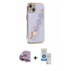 MARSİLYAN™- iPhone 14 Kılıf Nova Işık Prime - Şeffaf Royal Nano Ekran Koruyucu + Raze Metal Kamera Lens - MR