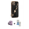 MARSİLYAN™- iPhone 14 Kılıf Nova Işık Prime - Şeffaf Royal Nano Ekran Koruyucu + Raze Metal Kamera Lens - MR