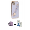 MARSİLYAN™- iPhone 14 Kılıf Nova Işık Prime - Şeffaf Royal Nano Ekran Koruyucu + Raze Metal Kamera Lens - GS