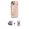 MARSİLYAN™- iPhone 14 Kılıf Nova Işık Prime - Siyah Bilvis 3D Cam Ekran Koruyucu + Raze Metal Kamera Lens - KI