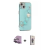 MARSİLYAN™- iPhone 14 Kılıf Nova Işık Prime - Siyah Bilvis 3D Cam Ekran Koruyucu + Raze Metal Kamera Lens - MR