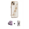 MARSİLYAN™- iPhone 14 Kılıf Nova Işık Prime - Siyah Bilvis 3D Cam Ekran Koruyucu + Raze Metal Kamera Lens - MR