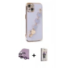 MARSİLYAN™- iPhone 14 Kılıf Nova Işık Prime - Siyah Bilvis 3D Cam Ekran Koruyucu + Raze Metal Kamera Lens - MR