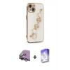 MARSİLYAN™- iPhone 14 Kılıf Nova Işık Prime - Siyah Bilvis 5in1 3D Magic Cam Ekran Koruyucu + Raze Metal Kamera Lens - GS