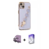 MARSİLYAN™- iPhone 14 Kılıf Nova Işık Prime - Siyah Bilvis 5in1 3D Magic Cam Ekran Koruyucu + Raze Metal Kamera Lens - GS