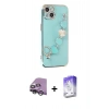 MARSİLYAN™- iPhone 14 Kılıf Nova Işık Prime - Siyah Bilvis 5in1 3D Magic Cam Ekran Koruyucu + Raze Metal Kamera Lens - GS