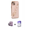 MARSİLYAN™- iPhone 14 Kılıf Nova Işık Prime - Siyah Bilvis 5in1 3D Magic Cam Ekran Koruyucu + Raze Metal Kamera Lens - MR