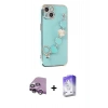 MARSİLYAN™- iPhone 14 Kılıf Nova Işık Prime - Siyah Bilvis 5in1 3D Magic Cam Ekran Koruyucu + Raze Metal Kamera Lens - MR