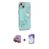 MARSİLYAN™- iPhone 14 Kılıf Nova Işık Prime - Siyah Bilvis 5in1 3D Magic Cam Ekran Koruyucu + Raze Metal Kamera Lens - KI