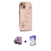MARSİLYAN™- iPhone 14 Kılıf Nova Işık Prime - Siyah Bilvis 5in1 3D Magic Cam Ekran Koruyucu + Raze Metal Kamera Lens - SH