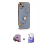 MARSİLYAN™- iPhone 14 Kılıf Nova Işık Prime - Siyah Bilvis 5in1 5D Magic Hayalet Cam Ekran Koruyucu + Raze Metal Kamera Lens - KI