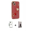 MARSİLYAN™- iPhone 14 Kılıf Nova Işık Prime - Siyah Bilvis Hayalet Cam Ekran Koruyucu + Shine Kamera Lens - YL