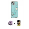 MARSİLYAN™- iPhone 14 Kılıf Nova Işık Prime - Siyah Buffer Cam Ekran Koruyucu + Raze Metal Kamera Lens - GS