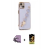 MARSİLYAN™- iPhone 14 Kılıf Nova Işık Prime - Siyah Buffer Cam Ekran Koruyucu + Raze Metal Kamera Lens - GS
