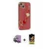 MARSİLYAN™- iPhone 14 Kılıf Nova Işık Prime - Siyah Buffer Cam Ekran Koruyucu + Raze Metal Kamera Lens - SH