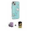 MARSİLYAN™- iPhone 14 Kılıf Nova Işık Prime - Siyah Buffer Cam Ekran Koruyucu + Raze Metal Kamera Lens - SH