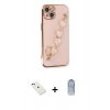 MARSİLYAN™- iPhone 14 Kılıf Nova Işık Prime - Siyah Joko Magic 5D Cam + Diamond Kamera Lens - YL