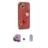 MARSİLYAN™- iPhone 14 Kılıf Nova Işık Prime - Siyah Joko Magic 5D Cam + Raze Metal Kamera Lens - KI