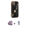 MARSİLYAN™- iPhone 14 Kılıf Nova Işık Prime - Siyah Joko Magic 5D Cam + Raze Metal Kamera Lens - MR