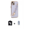 MARSİLYAN™- iPhone 14 Kılıf Nova Işık Prime - Siyah Joko Magic 5D Cam + PVD Metal Kamera Lens - MI